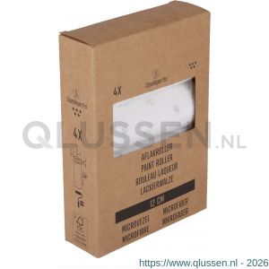 Copenhagen Pro microvezel aflakroller 5* 12 cm 5 mm vacht dubbel dik set 4 stuks 23.310.34