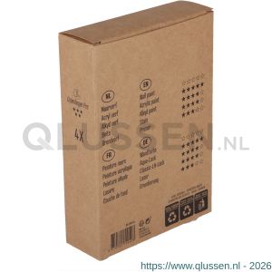 Copenhagen Pro microvezel aflakroller 5* 12 cm 5 mm vacht dubbel dik set 4 stuks 23.310.34