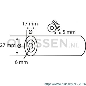 Copenhagen Pro microvezel aflakroller 5* 18 cm 5 mm vacht 23.310.36