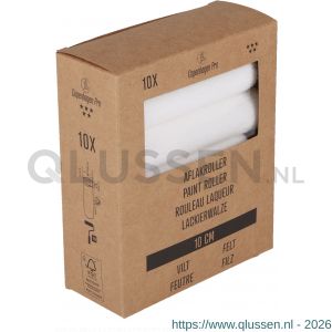 Copenhagen Pro vilt aflakroller 5* 10 cm 5 mm vacht set 10 stuks 23.310.42