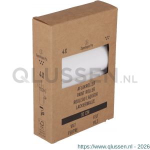 Copenhagen Pro vilt aflakroller 5* 12 cm 5 mm vacht dubbel dik set 4 stuks 23.310.44