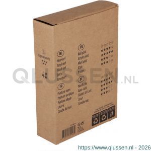 Copenhagen Pro vilt aflakroller 5* 12 cm 5 mm vacht dubbel dik set 4 stuks 23.310.44