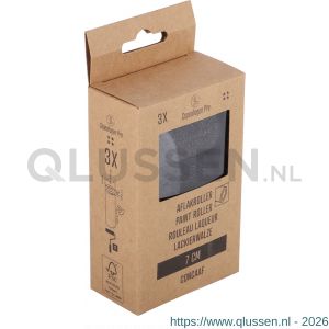Copenhagen Pro schuim super fijn aflakroller 4* 7 cm concaaf set 3 stuks 23.310.81