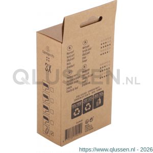 Copenhagen Pro schuim super fijn aflakroller 4* 7 cm concaaf set 3 stuks 23.310.81