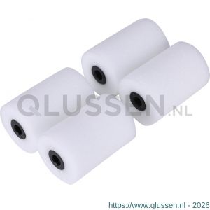 Copenhagen Pro schuim super fijn aflakroller 4* 5 cm recht set 4 stuks 23.310.91