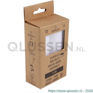 Copenhagen Pro schuim super fijn aflakroller 4* 11 cm recht set 2 stuks 23.310.93
