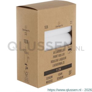 Copenhagen Pro schuim super fijn aflakroller 4* 11 cm beugelzijde rond set 10 stuks 23.311.62