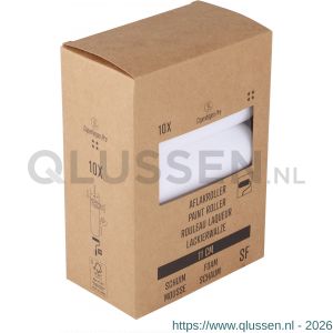 Copenhagen Pro schuim super fijn aflakroller 4* 11 cm ronde top set 10 stuks 23.311.72