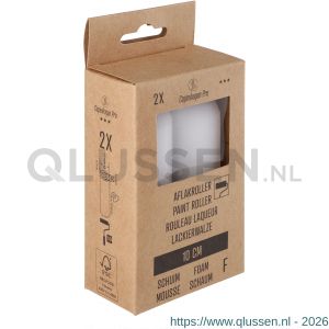 Copenhagen Pro schuim fijn aflakroller 3* 10 cm recht set 2 stuks 23.311.83