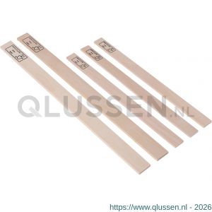 Copenhagen Pro roerhoutjes set 5 stuks berkenhout FSC 3 klein en 2 groot 23.412.30