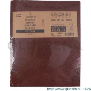 Copenhagen Pro schuurpapier droog K60 set 50 vel 23.500.06