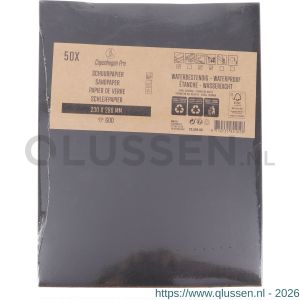 Copenhagen Pro schuurpapier waterproof K600 set 50 vel 23.502.60