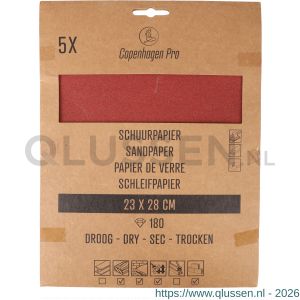 Copenhagen Pro schuurpapier droog K400 set 5 vel 23.505.18
