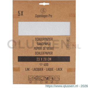 Copenhagen Pro schuurpapier lak K400 set 5 vel 23.506.40