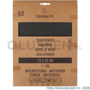 Copenhagen Pro schuurpapier waterproof K280 set 5 vel 23.507.28
