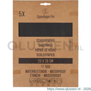 Copenhagen Pro schuurpapier waterproof K600 set 5 vel 23.507.60