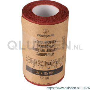 Copenhagen Pro schuurrol droog K80 11,5 cm x 5 m 23.510.08