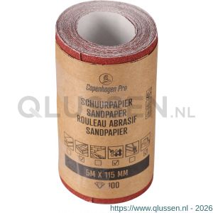Copenhagen Pro schuurrol droog K100 11,5 cm x 5 m 23.510.10