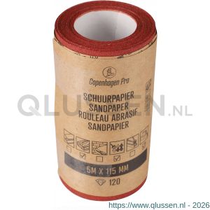 Copenhagen Pro schuurrol droog K120 11,5 cm x 5 m 23.510.12
