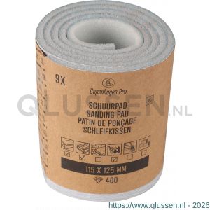 Copenhagen Pro schuurpad fijn K400 11,5 cm x 12,5 cm set 9 stuks 23.512.01