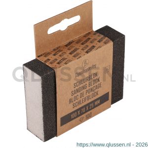 Copenhagen Pro schuurblok middel K100 10x7x2,5 cm 23.513.01