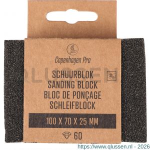 Copenhagen Pro schuurblok grof K60 10x7x2,5 cm 23.513.02