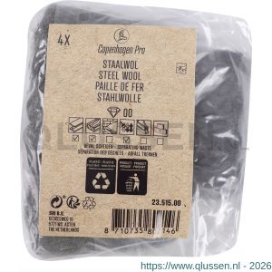 Copenhagen Pro staalwol K00 set 4 stuks 23.515.00