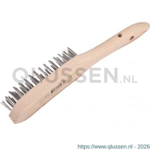 Copenhagen Pro staalborstel gietstaal 5 rijen FSC houten handvat 23.550.05