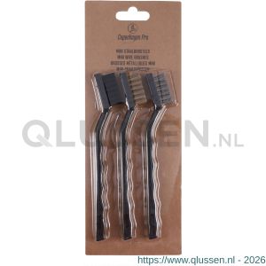 Copenhagen Pro ministaalborstel kunststof handvat set 3 stuks 23.551.01