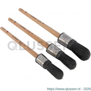 Copenhagen Pro kwastenset Krex patentpuntkwast 4* maat 12-14-16 synthetisch haar 3-delig FSC houten steel 23.900.03