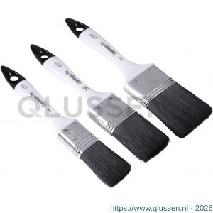 Copenhagen Pro kwastenset universeel platte kwast 2* maat 1-1,5-2 synthetisch haar 3-delig vol kunststof steel 23.900.06