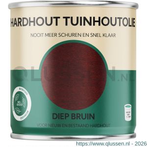 Tuinhoutolie hardhoutolie 750 ml diep bruin blik 25.930.01