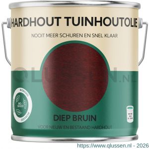 Tuinhoutolie hardhoutolie 2500 ml diep bruin blik 25.930.02