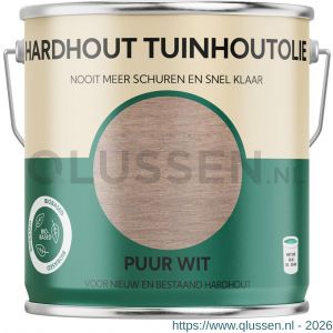 Tuinhoutolie hardhoutolie 2500 ml puur wit blik 25.932.02