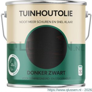 Tuinhoutolie tuinhoutolie 2500 ml donker zwart blik 25.951.02
