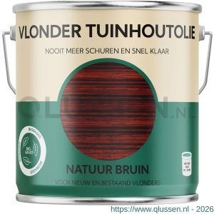 Tuinhoutolie vlonderolie 2500 ml natuur bruin blik 25.960.02