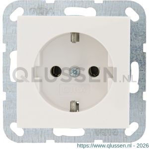 Gira System 55 contactdoos inbouw 1-voudig randaarde polarwit 54.191.42