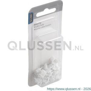 Q-Link kabelclip plat 6 mm wit 54.213.12