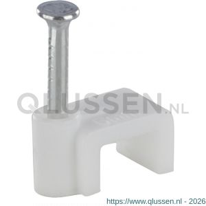 Q-Link kabelclip plat 6 mm wit 54.213.12