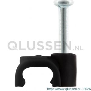 Q-Link kabelclip plat 6 mm zwart 54.213.13
