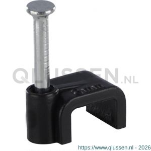 Q-Link kabelclip plat 8 mm zwart 54.213.22
