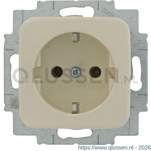 Busch-Jaeger SI contactdoos inbouw 1-voudig randaarde crème 66.000.42