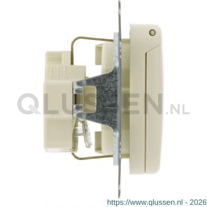 Busch-Jaeger SI contactdoos inbouw 1-voudig randaarde crème 66.000.44