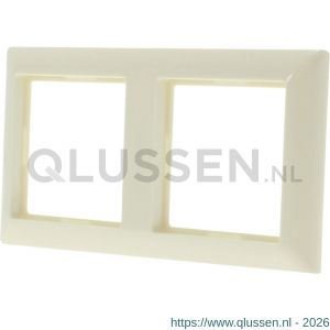 Jung System 55 afdekraam inbouw 2-voudig verticaal-horizontaal crème 66.002.22