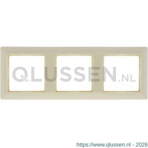Jung System 55 afdekraam inbouw 3-voudig verticaal-horizontaal crème 66.002.24