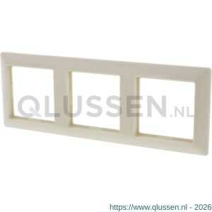 Jung System 55 afdekraam inbouw 3-voudig verticaal-horizontaal crème 66.002.24