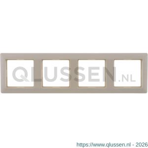 Jung System 55 afdekraam inbouw 4-voudig verticaal-horizontaal crème 66.002.26