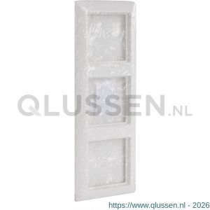 Jung AS500 afdekraam inbouw 3-voudig verticaal-horizontaal polarwit 66.003.24
