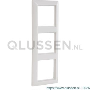 Jung AS500 afdekraam inbouw 3-voudig verticaal-horizontaal polarwit 66.003.24
