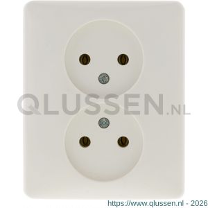 Peha Standard contactdoos inbouw 2-voudig polarwit 66.011.49
